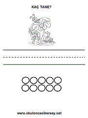 okul öncesi sayı egzersizleri